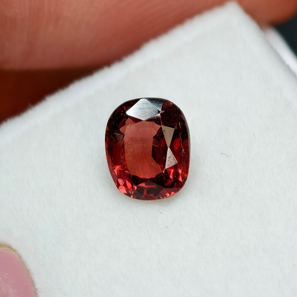 0.91ct Rare Red Burmese Spinel Cushion Cut No Treatment